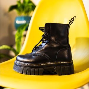 DR MARTEN AUDRICK NAPPA LEATHER PLATFORM ANKLE BOOTS-VNDS.